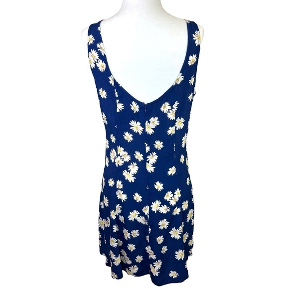 Privacy Please - Women’s 90s Y2K Retro Daisy Mini Dress - Navy Blue, Medium - Picture 5 of 17